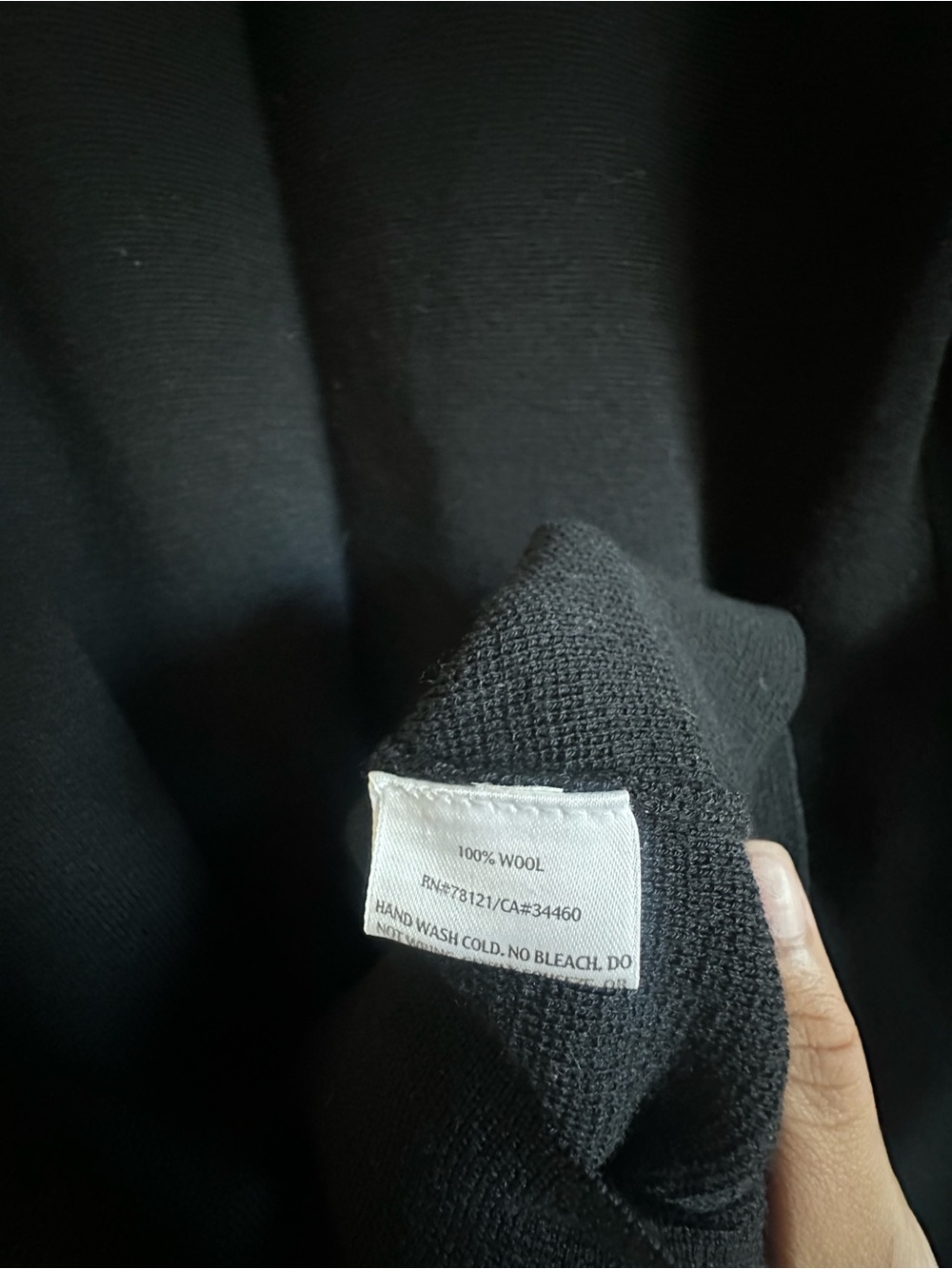 Eileen Fisher 100% Wool Black Open Front Swing Jacket Cardigan | Size M/L - Picture 2 of 5